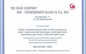 DIN EN ISO 14001 Certification