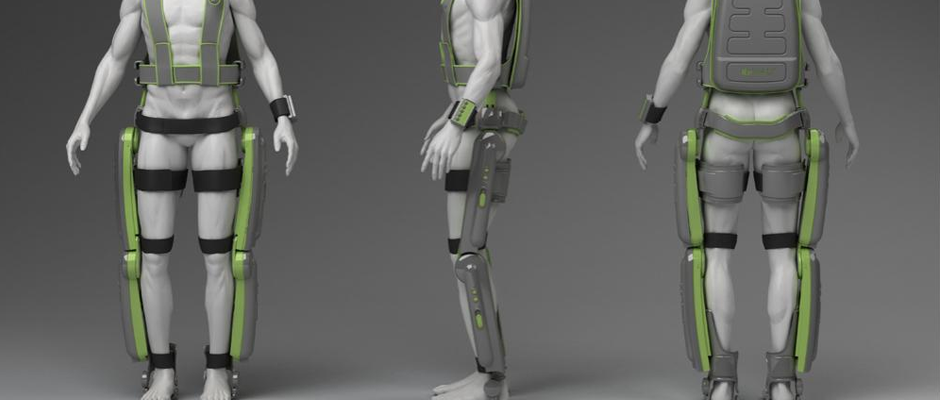 ReWalk Exoskeleton System being shown on a model
